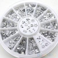 2021 Chic Star Flower Heart Rhinestone Manicure Nail Art Decal Tips Glitters Stickers