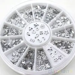 2021 Chic Star Flower Heart Rhinestone Manicure Nail Art Decal Tips Glitters Stickers