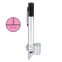 50X Mini Microscope with Scale Pen Type Electronic Microscope Mini Portable Medical Coin Stamp Magnifying Glass Loupe