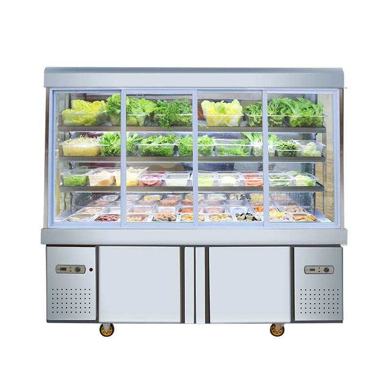 

Malatang display cabinet, commercial glass refrigerator, fresh keeping cabinet, vertical refrigerator, storage and ordering cabi