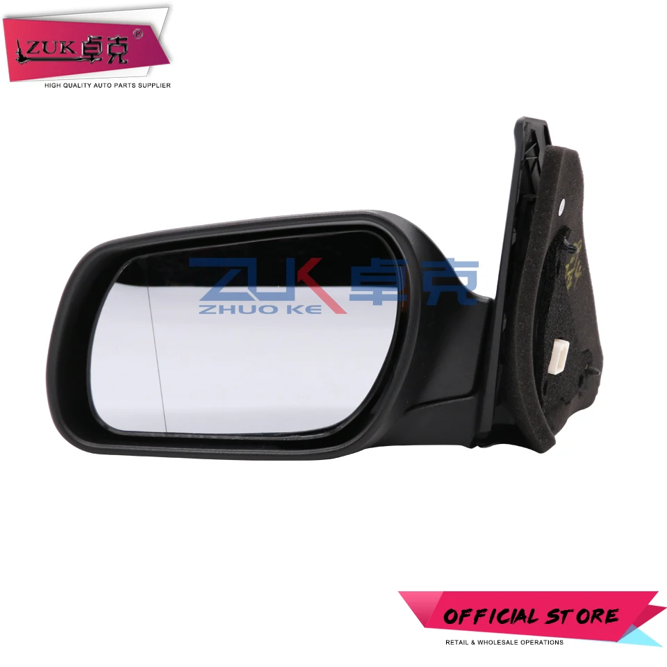 ZUK For Mazda 3 (Axela) BK 2003-2009 Sedan Hatchback Exterior Rearview Door Mirror Assy 5-PINS With Electric Folding