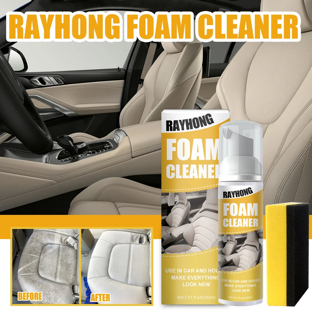 2021 Multi-Purpose Foam Cleaner Degreasing Car Interior Cleaning Spray Metal Greasy Dirt Removal Household Cleaning Tools