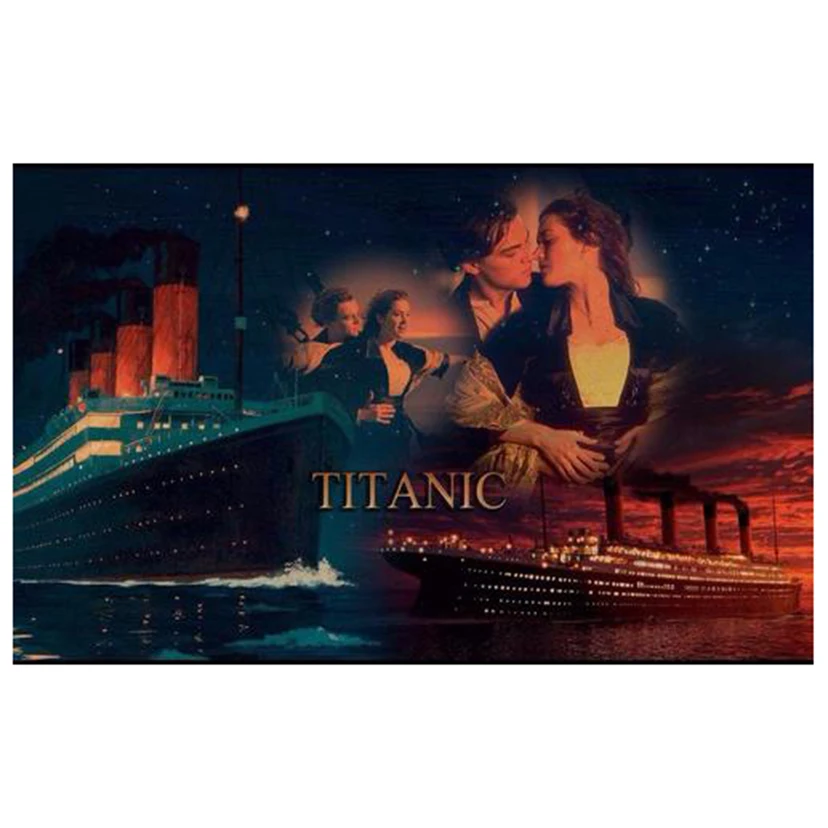 Diamond Painting Titanic Poster Movie Diamond Embroidery 5d Diy Full Square/Round Diamond Mosaic Valentine's Gift FC401