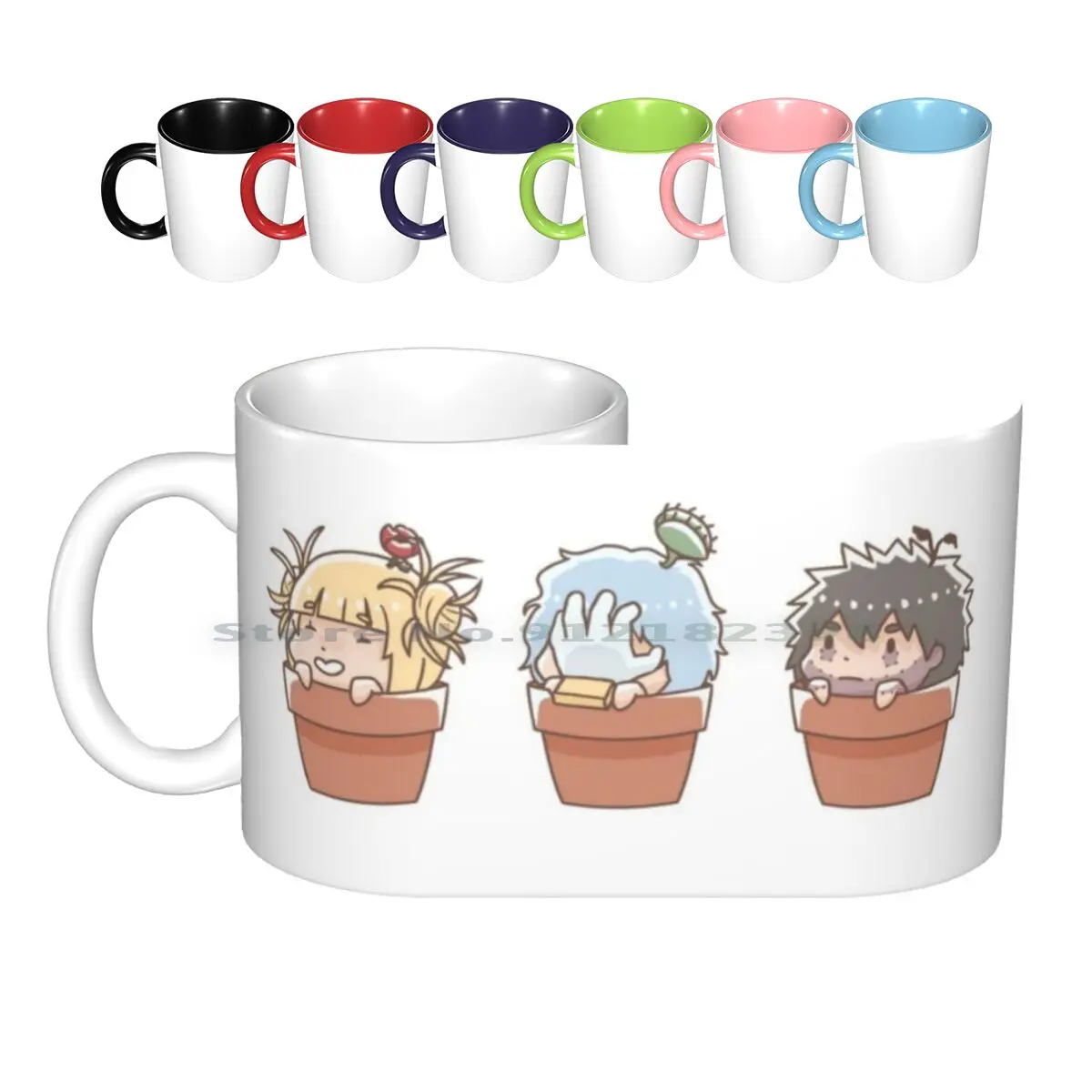 Flowers Can Have Ceramic Mugs Coffee Cups Milk Tea Mug Bnha Mha Boku No Hero Academia Toga Himiko Himiko Toga Dabi League Of