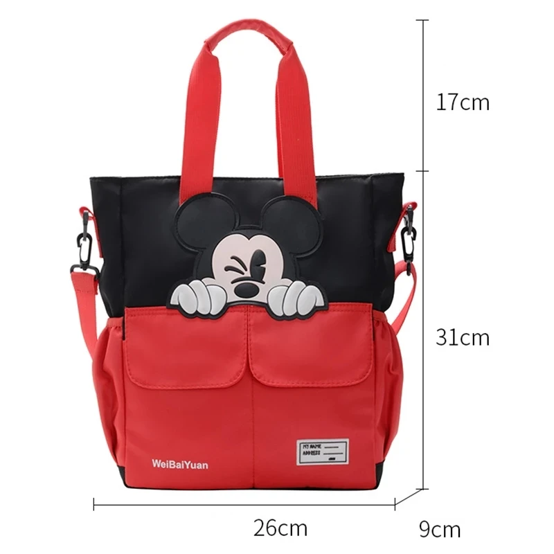 Mickey Mouse Disney School Tutor Tas Middelbare School Student Tas Canvas Kinderen Messenger Schoudertas Jongens Meisjes Handtassen