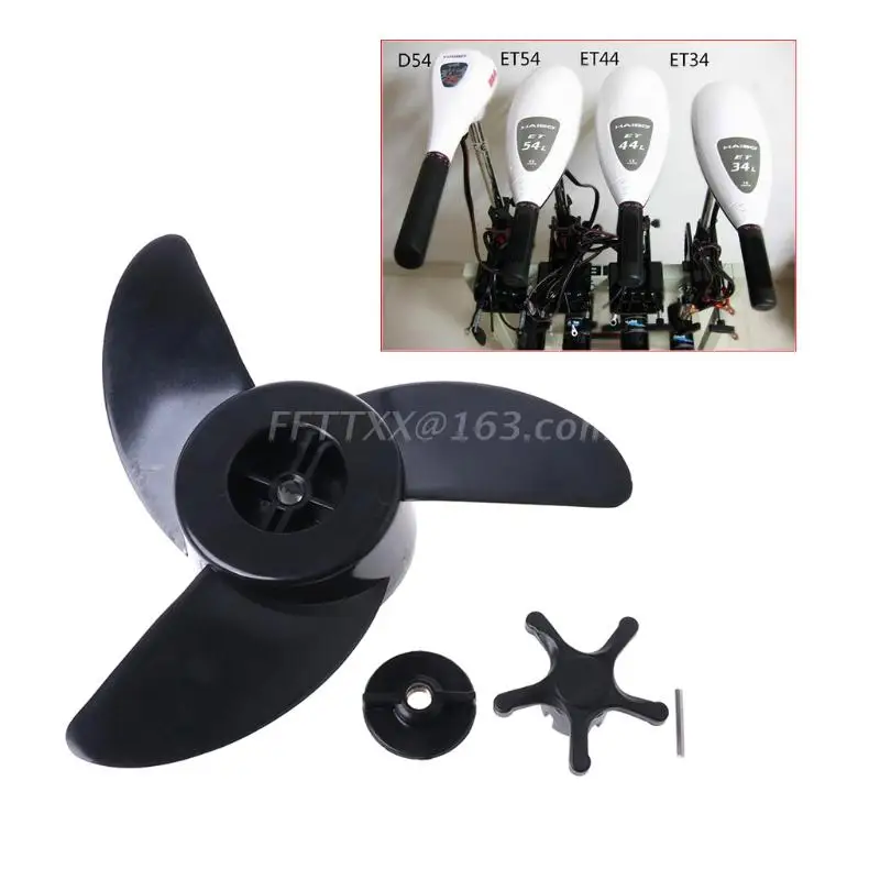 3 Blades Motor Boat Propellers Electric Engine Outboard For Haibo ET34 ET44 ET54