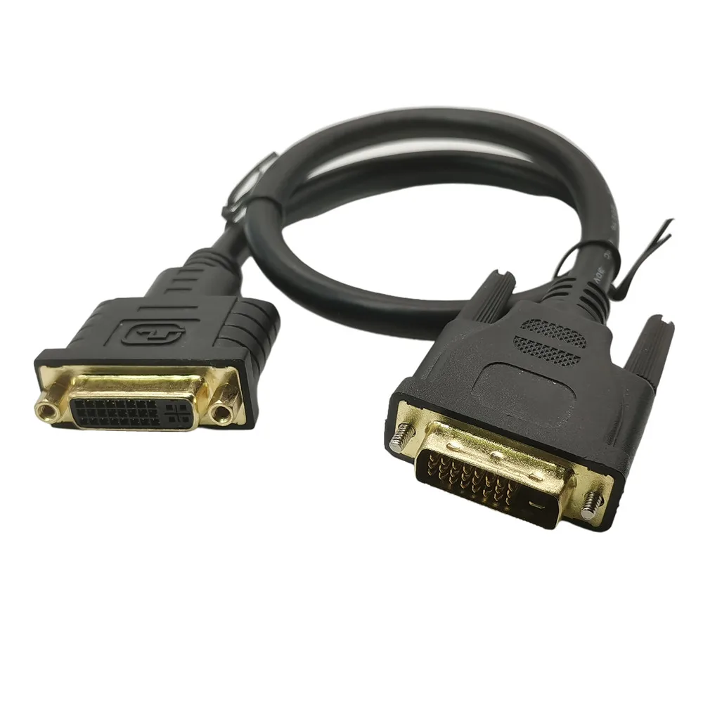 DVI Cable DVI-D Dual Link (24+1) Digital Video Male to Female Extension Cable 0.5m