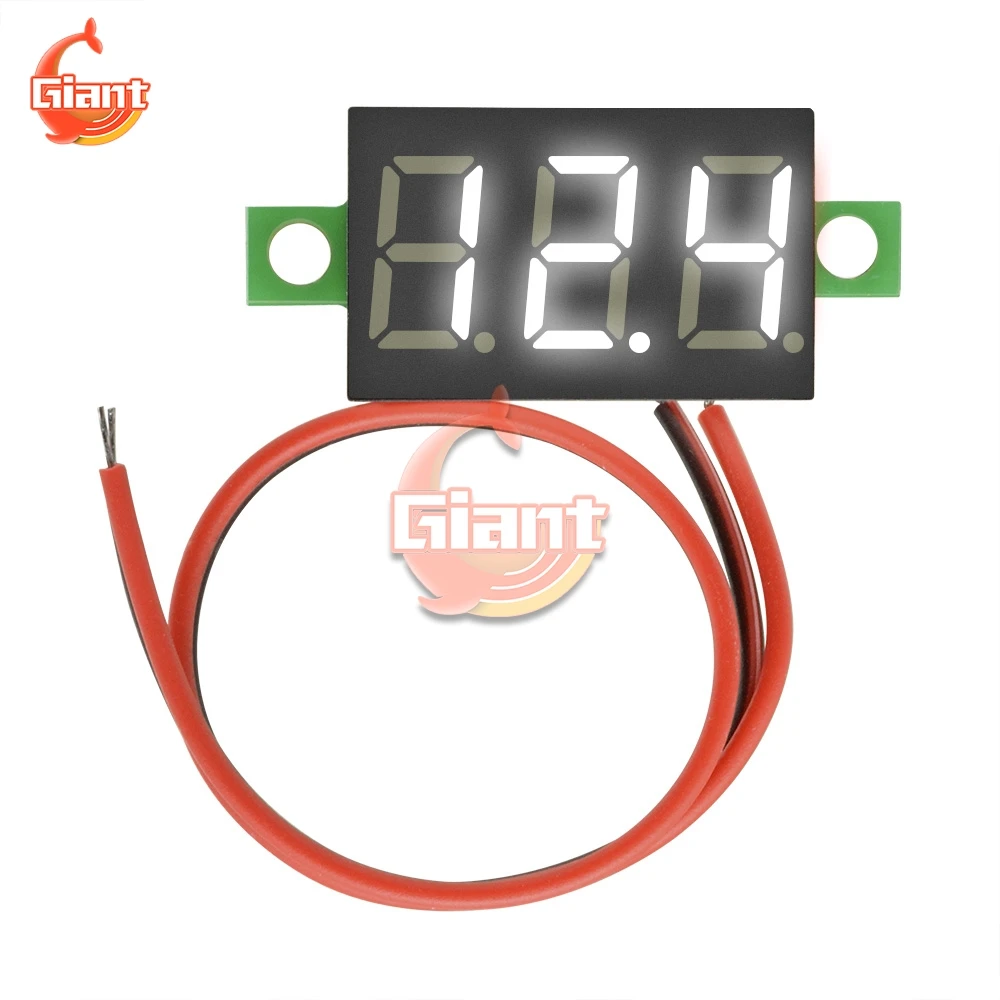 0.36 Inch Mini Digital Voltmeter LED Display Voltage Indicator Voltage Meter Adjustable Volt Detector Tester Monitor DC 4.7-32V