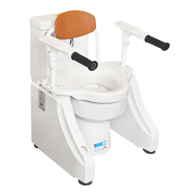 

Easy Transfer Commode Chair Toilet Backrest Learning Training Toilet Seat Chair With Ladder