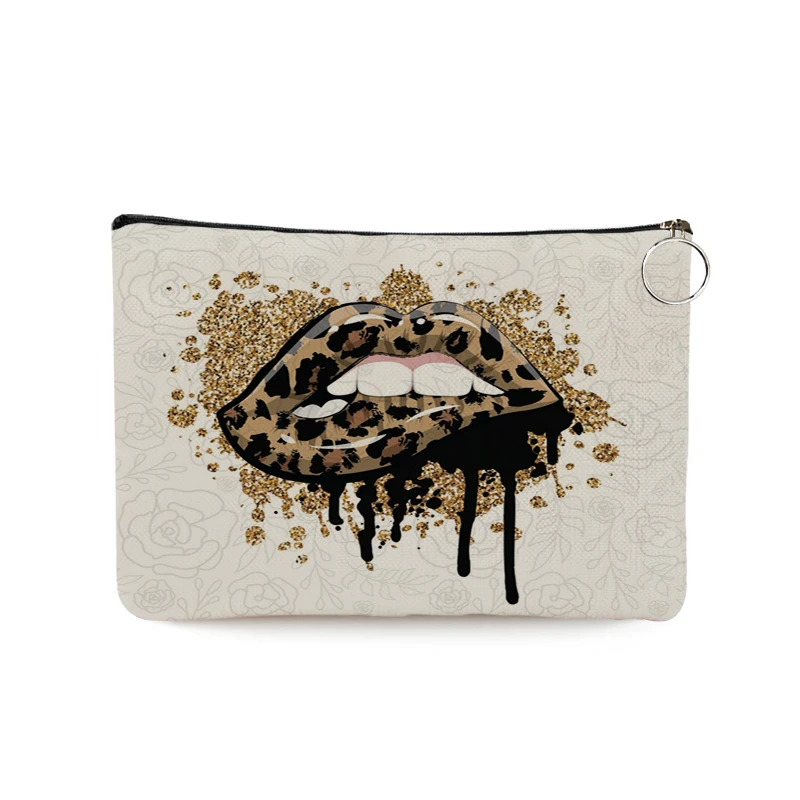 Personalized Devil Eyes Leopard Zebra Print Women Cosmetic Bag Lady Toiletry Bag for Travel Organizer Makeup Bag Portable Pouch