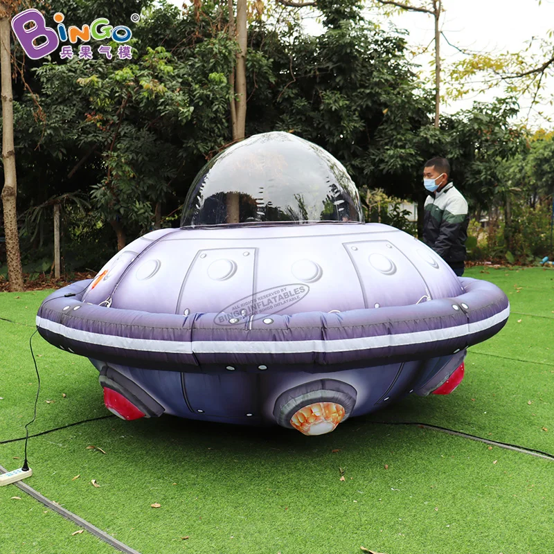 Personalized 3 Meters Inflatable Big UFO / 10 Foot Air Blown UFO Replica for Decoration Toys BG-M0257-2