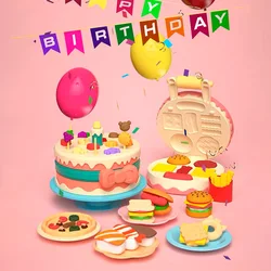 PUXIDA Color Mud Gel Plasticine Ice Cream Machine High Imitation Mold Tool For 3+ Children DIY Pretend Play Set Gift Pack