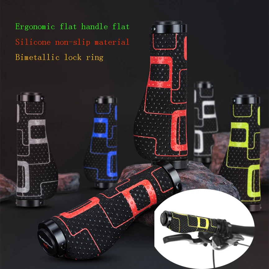 MTB Bike Grips Anti-Skid Ergonomic Bicycle Grips Bike Bar ends Handlebars Lockable Push On Cycling Grips Bicycle Accessories