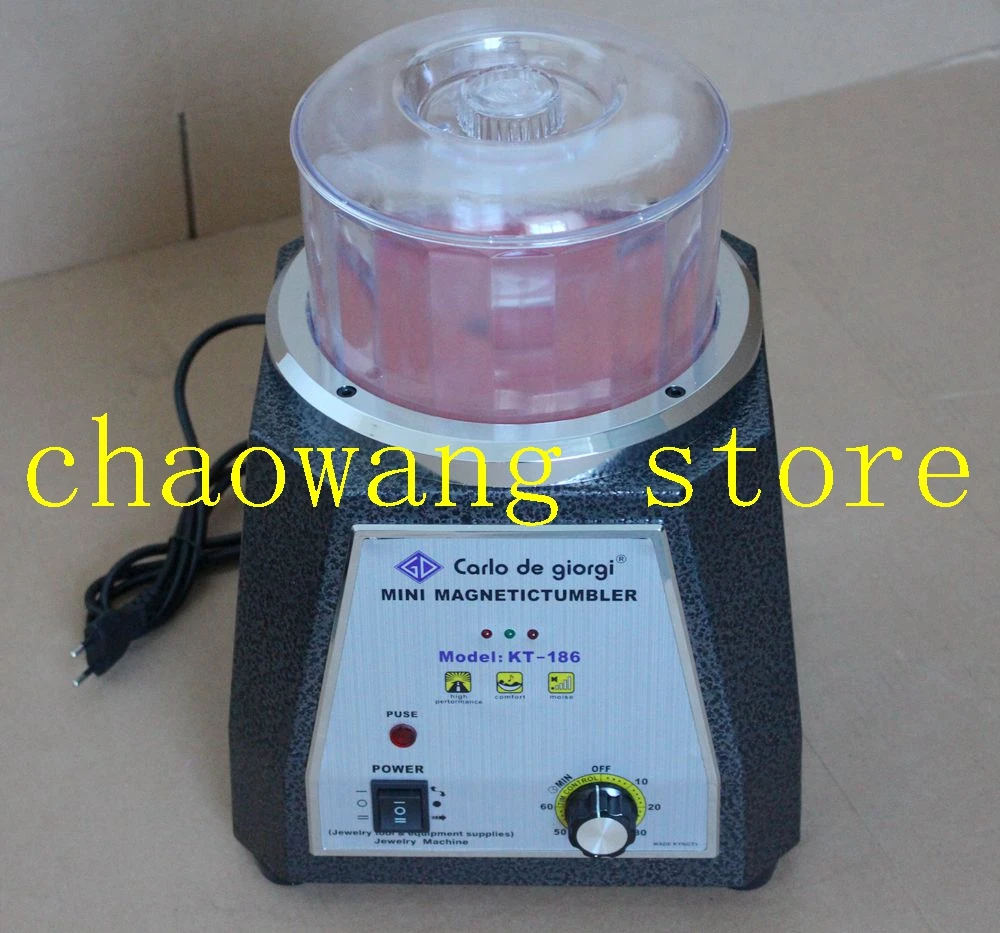 KT-186 Two-Way direction Magnetic Polisher Magnetic Tumbler  Jewelry Polishing Machine