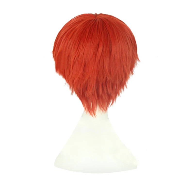 FGO Shirou Emiya Red Short Anime Heat Resistance Cosplay Hair Wig + a wig cap