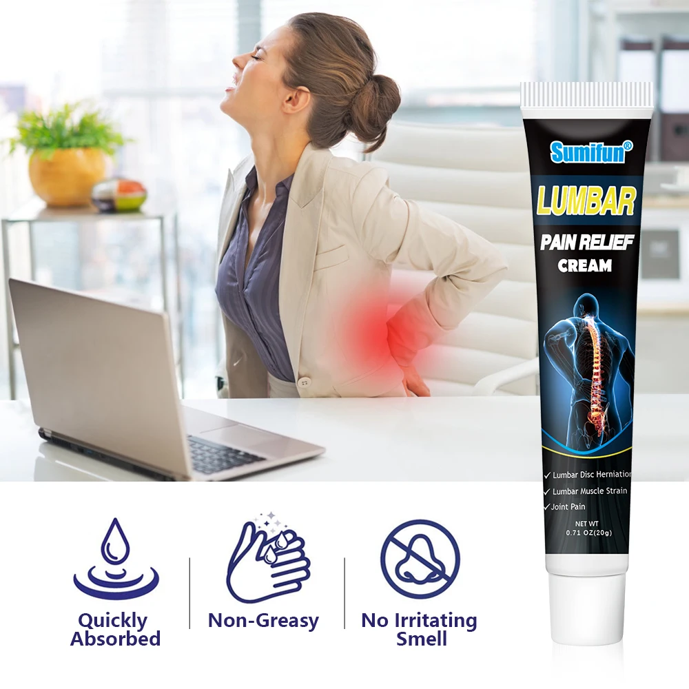 20g Sumifun Lumbar Analgesic Balm Ointment Back Spine Pain Relief Plaster Rheumatoid Arthritis Joint Treatment Medicla Cream