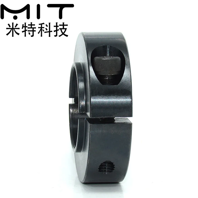 Anillo fijo de tipo abierto, manguito de bloqueo de eje de límite de rodamiento, Collar de eje de posicionamiento de anillo automático de aluminio con hendidura SCSBN