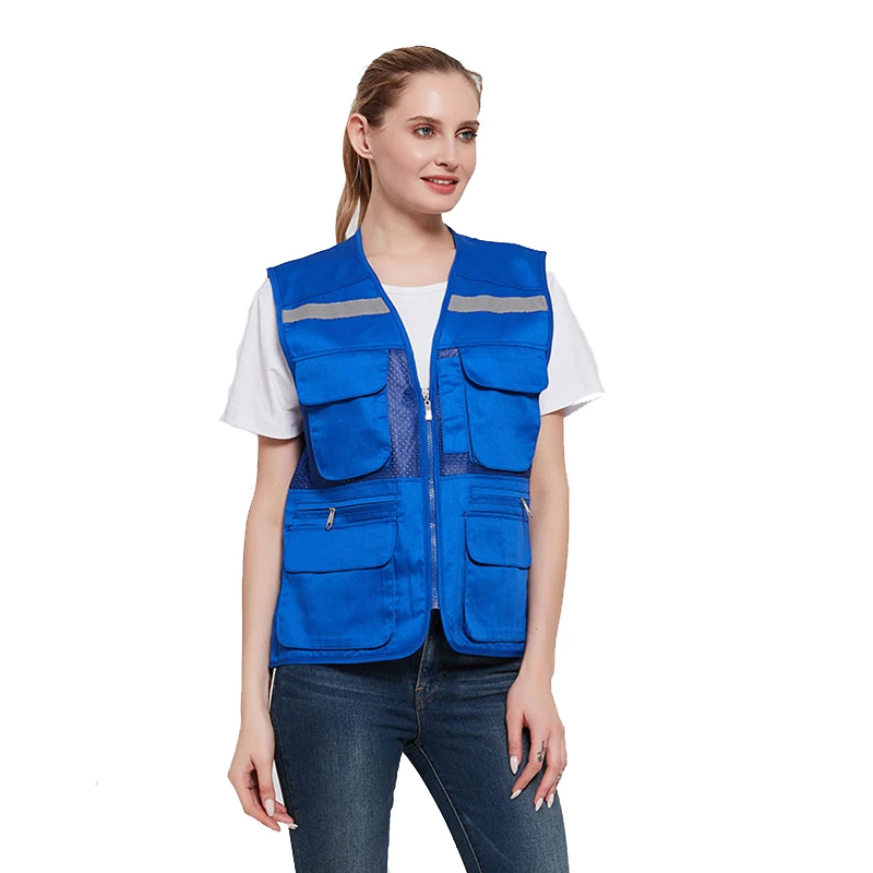 

Outdoor Casual Vest Multi-pockets Zipper Jackets Sleeveless Photography Fishing Military Tourism Drift Vests Reflective