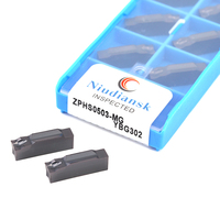 10pcs ZPFS0302 ZPGS0402 ZPHS0503 YBG302  YBG202 Grooving blade CNC lathe turning blade Slotted inserts Strong and wear-resistant