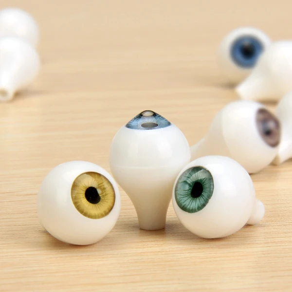 4pairs 16mm Round Doll Eyes Eyeball Acrylic Plastic Dolls Accessories 4Colors