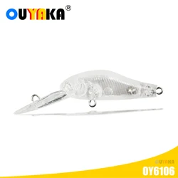 Fishing Accessories Lure Minnow Blank Unpainted Lures Isca Artificial 1.5g 65mm Sinking ABS Diy Wobblers Peche A La Carpe Leurre