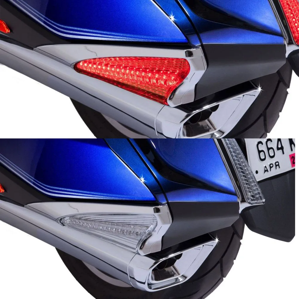 For HONDA Goldwing GL1800 GL1800 F6B 2018-2020 Motorbike Saddlebag Accent Swoop LED Light Turn Signal Case Kit