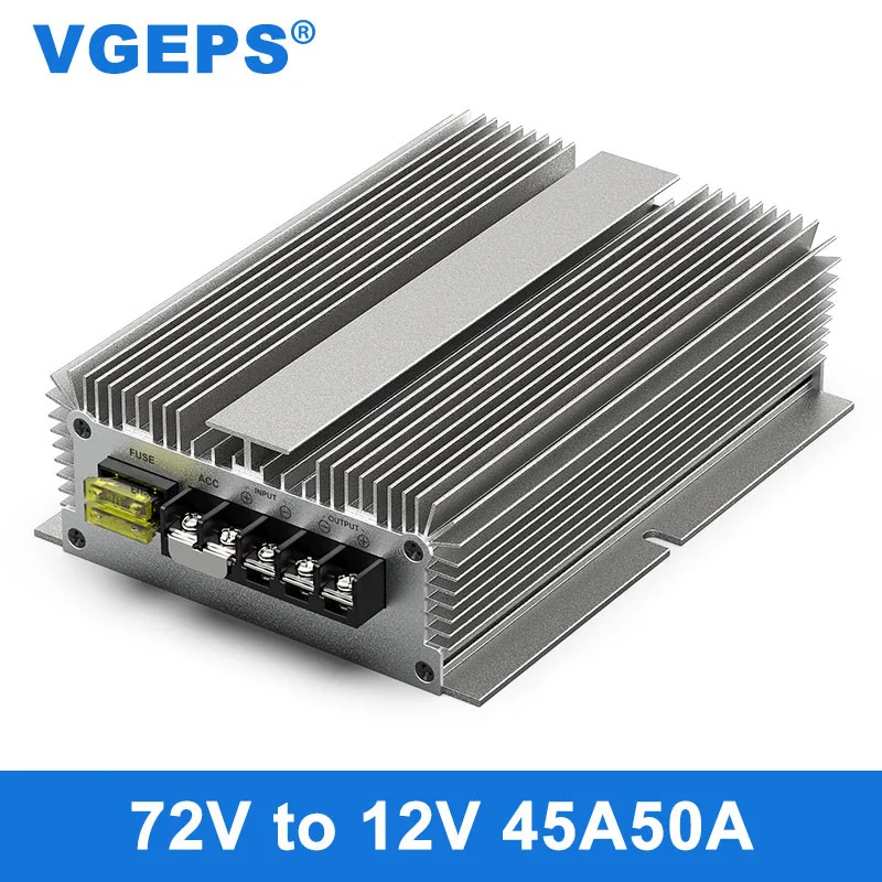 Módulo de Energia Step-down de 12v a 12v Conversor de Alta Eficiência de 40-90v para 12v