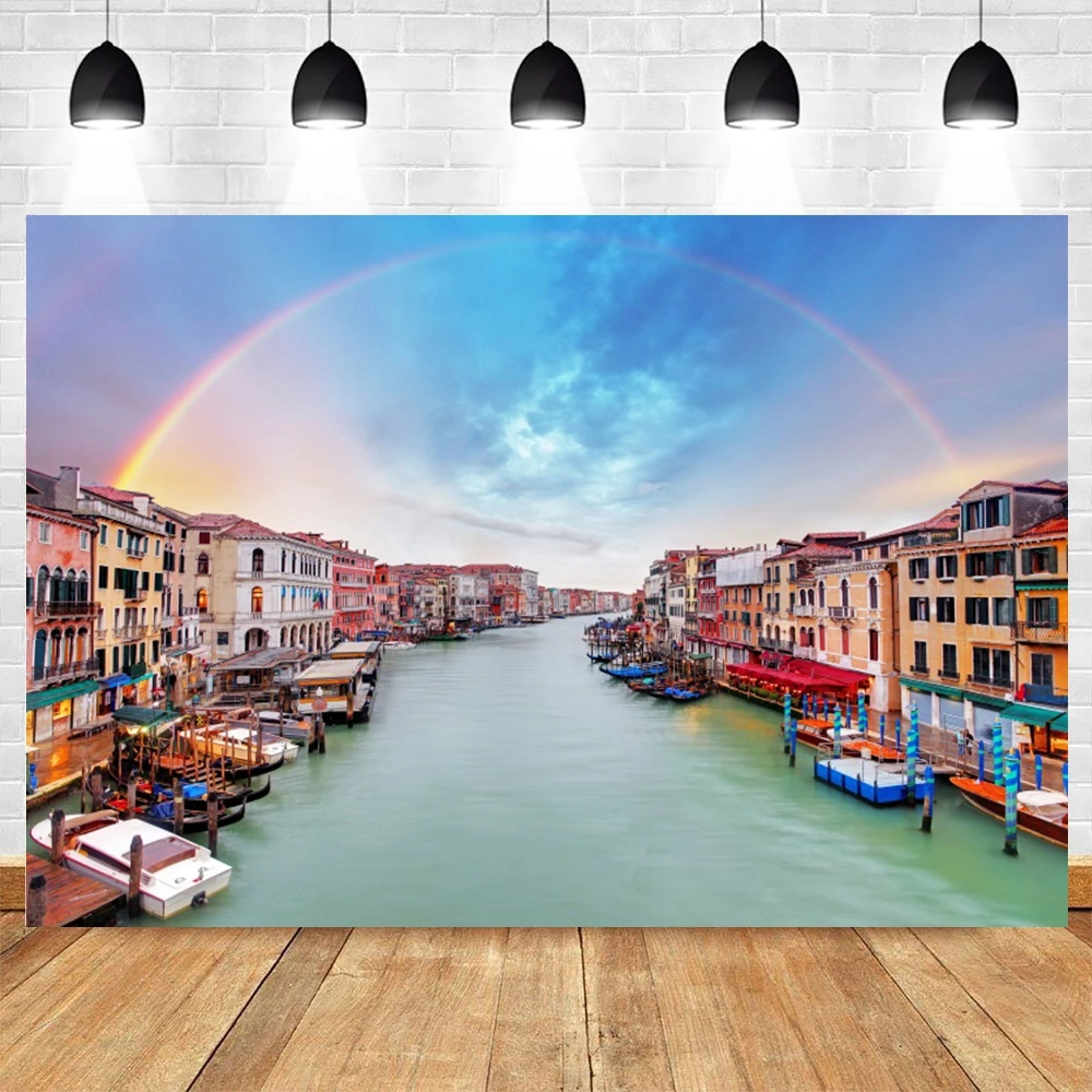 

Yeele Venice Grand Canal Backdrop River Scenery Scene Newborn Baby Birthday Photography Vinyl Photographic Background Photocall