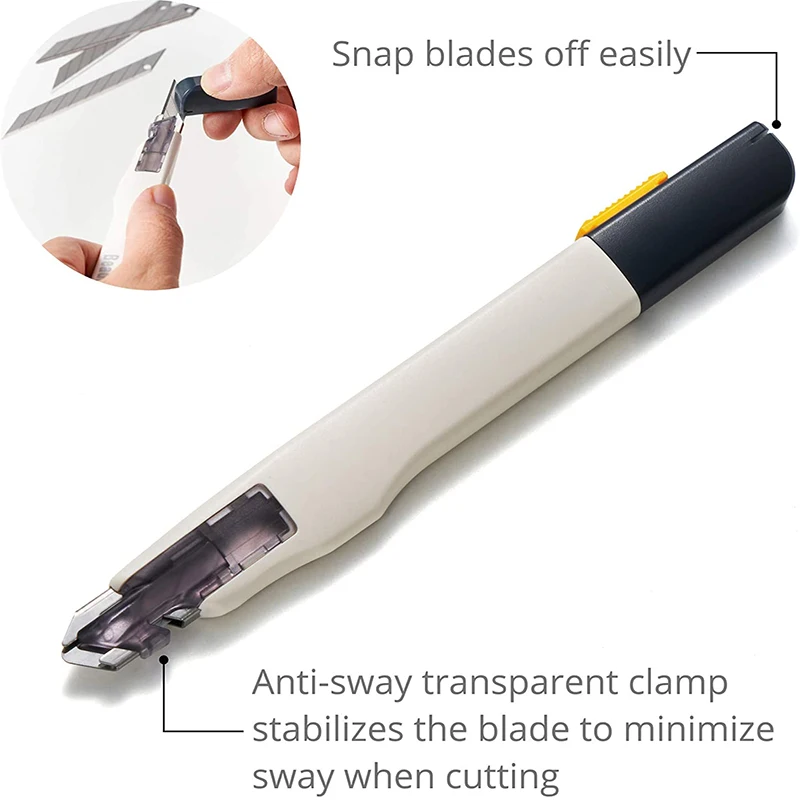 Professional Utility Knife Kit With 10pcs Blades Retractable Box Cutter Pocket Unboxing Knife Paper Cutter Tool School Stationer