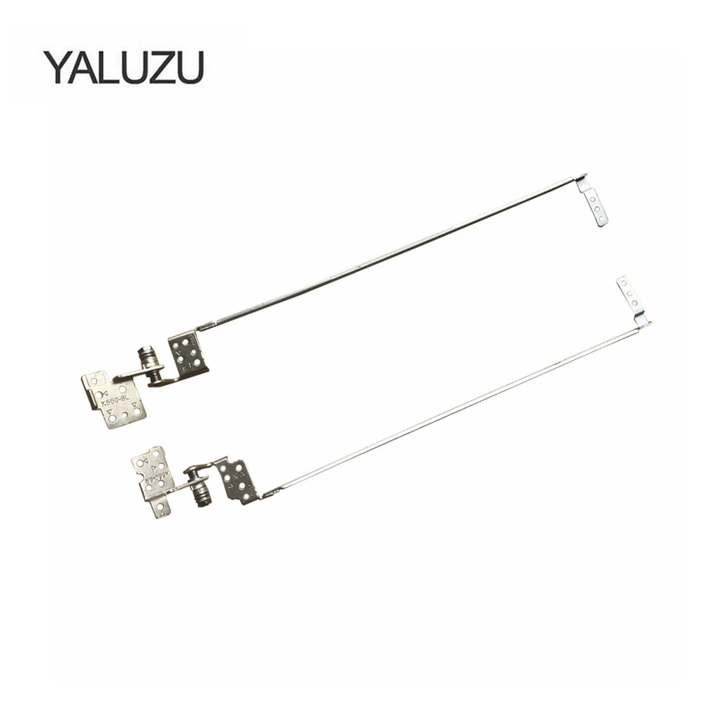 YALUZU NEW lcd hinges For ASUS F552E X552E Y582 D552 R513 X552M X552C LCD Hinges L&R LCD Display Screen Left Hinge Rail Bracket