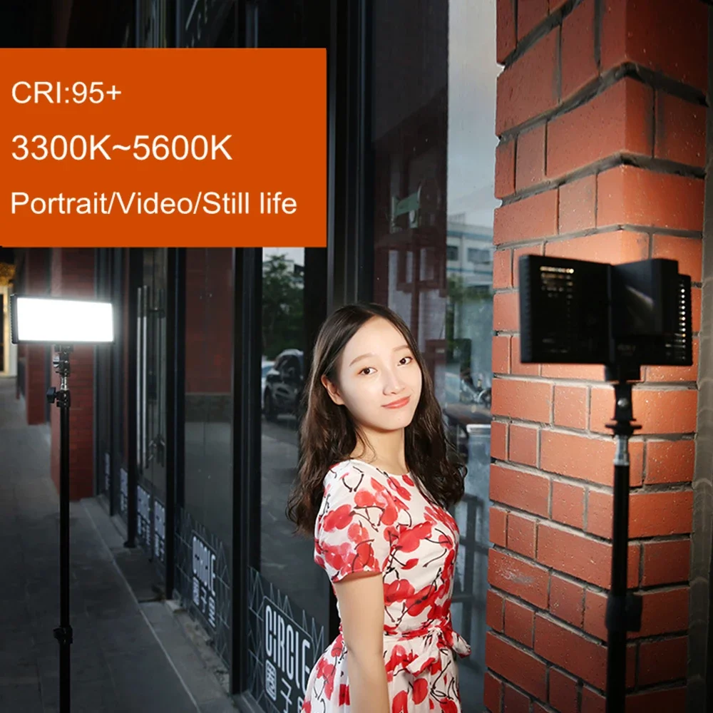 Viltrox L132T Đèn LED Video Bi Màu Mờ DSLR Phòng Thu Ánh Sáng Đèn Bảng Điều Khiển Màu Sắc Ánh Sáng Cho Máy Quay Phim