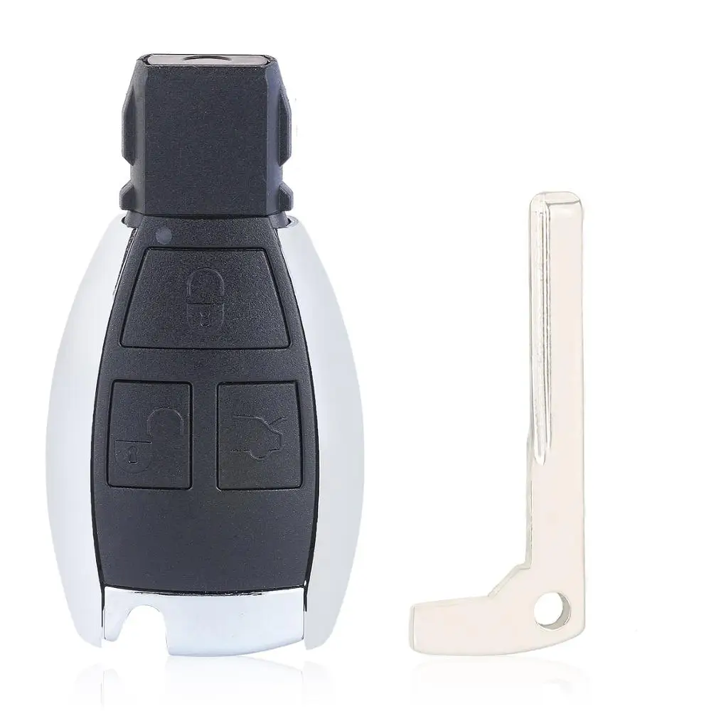 KEYECU Upgraded Modified Smart Remote Key Shell Case 2B/3B/4B Fob for Mercedes-Benz CLS C E S W124 W202