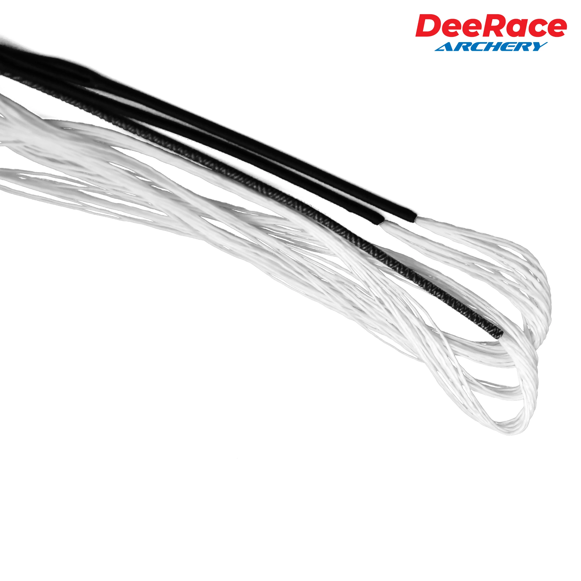 DeeRace-Cuerda de arco recurvo, accesorio de Material Dacron blanco para arco de 48, 50, 54, 58, 60, 62, 64, 66, 68, 70 pulgadas, 12, 14, 16 hebras