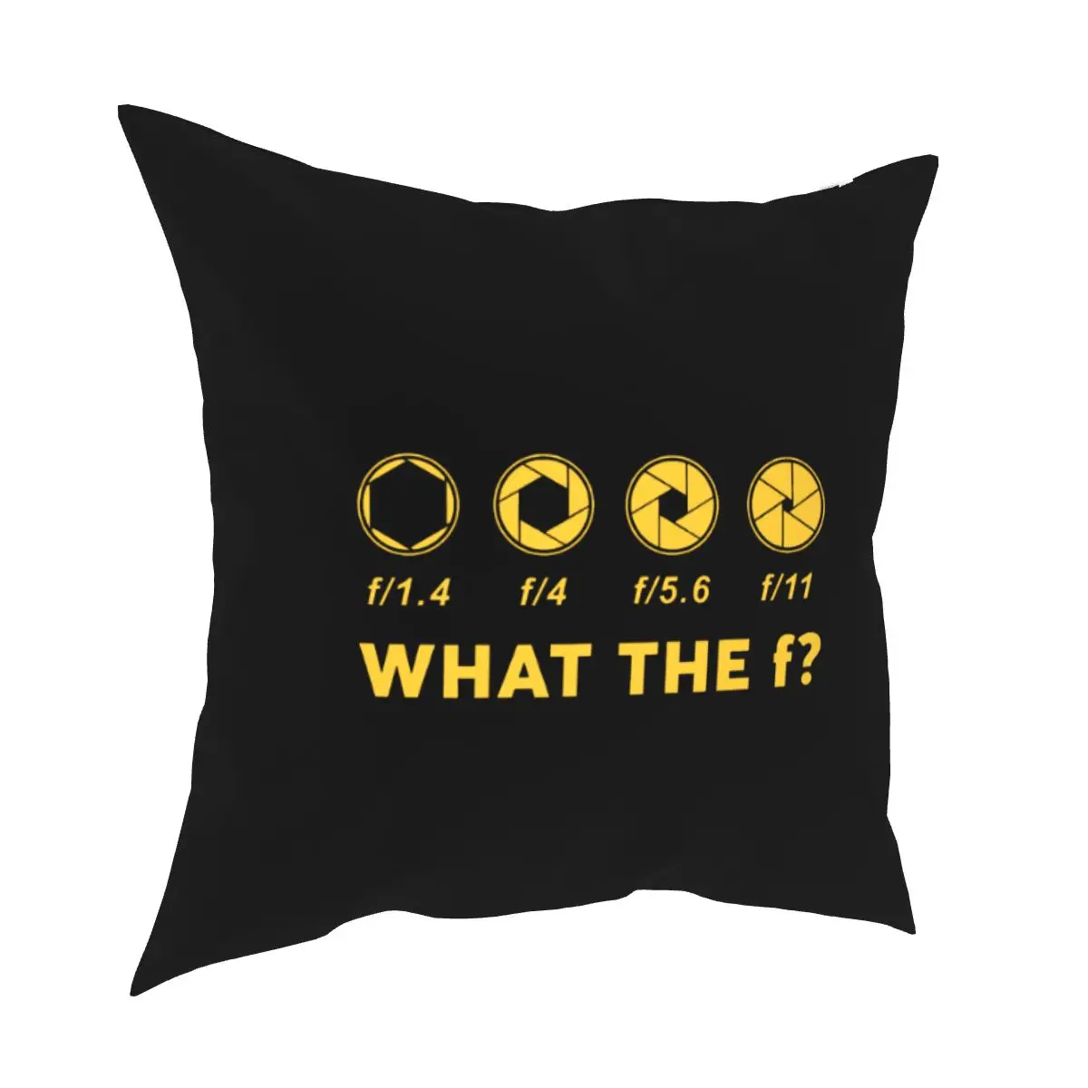 Funny Photography Aperture Pillow Covers Sofa Photographer What The F Cushion Cover Home Decoration Throw Pillow Case 40*40cm