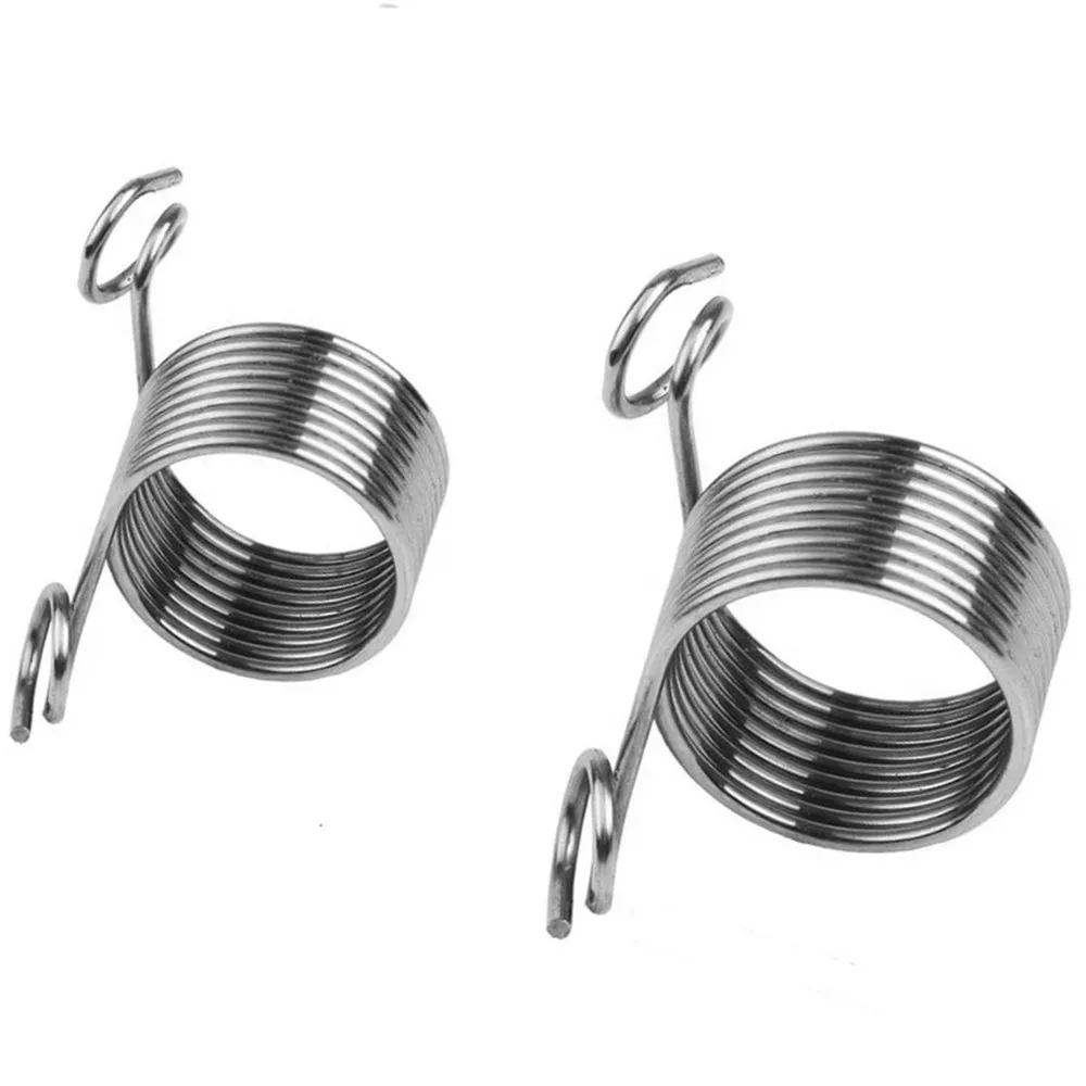 2 PCS Ring Type Knitting Tools Finger Wear Thimble Yarn Spring Guides Stainless Steel Needle Thimble Sewing Accessories 5BB5705