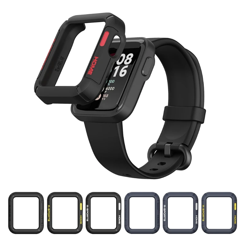 جراب ساعة Xiaomi Mi Watch Lite ، واقي مضاد للخدش مصنوع من مادة TPU ، ملحقات ساعة ذكية