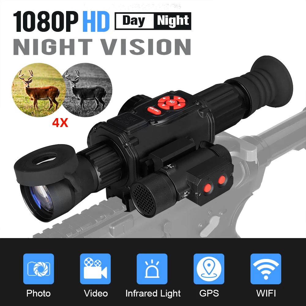 

Eagleeye HD 4X Day & Night Night Vision Sxope Digital Night Vision Monocular With IR850 Infra-Red Illuminator HK27-0030