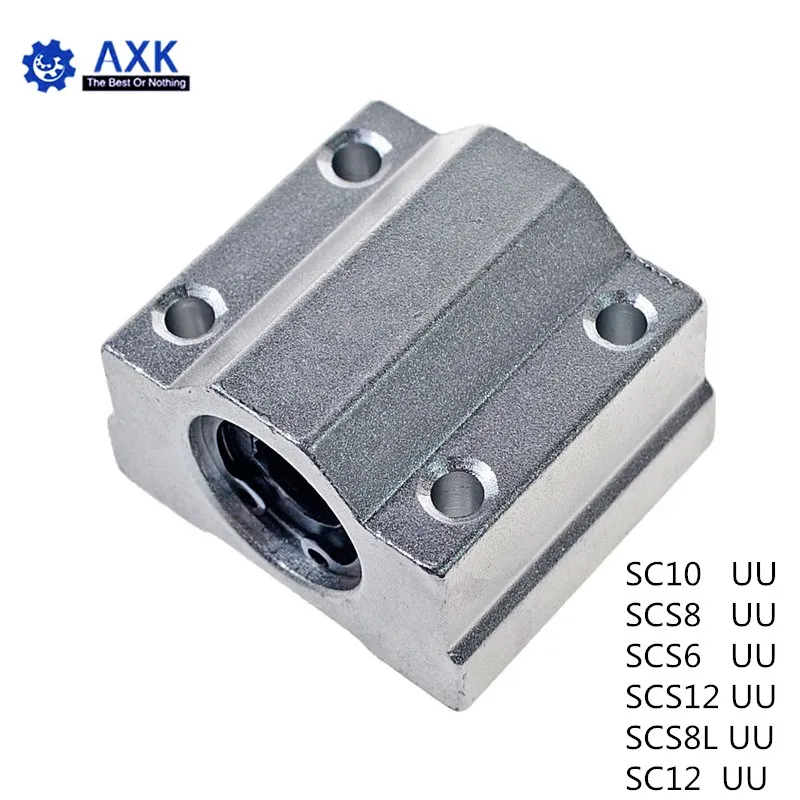 

10pcs/lot SC10UU SCS10UU SCS8UU SCS6UU SCS12UU SCS8LUU SC12UU 10mm Linear Ball Bearing Block for shaft CNC Router 3D printe part