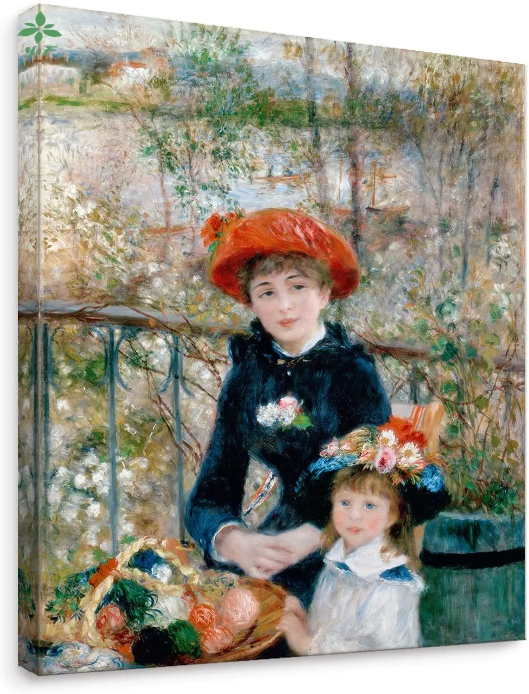 Two Girls, The World's Most Famous Painting Series, Canvas Painting And Wall Art Home Decor