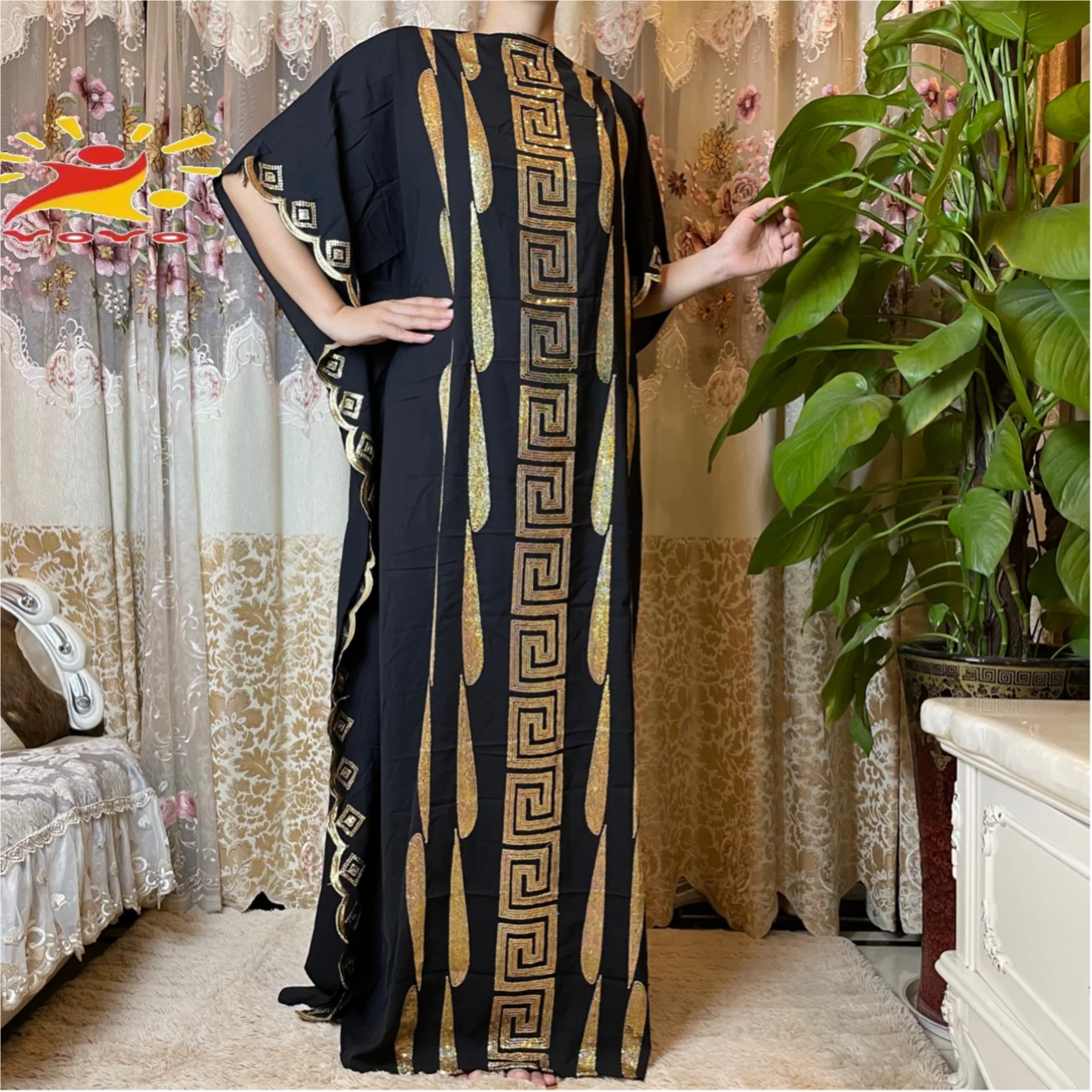 Dubai formato libero Abaya ricamo abito lungo arabo di alta qualità confortevole tessuto donna caftano musulmano abito marocchino turco autunno