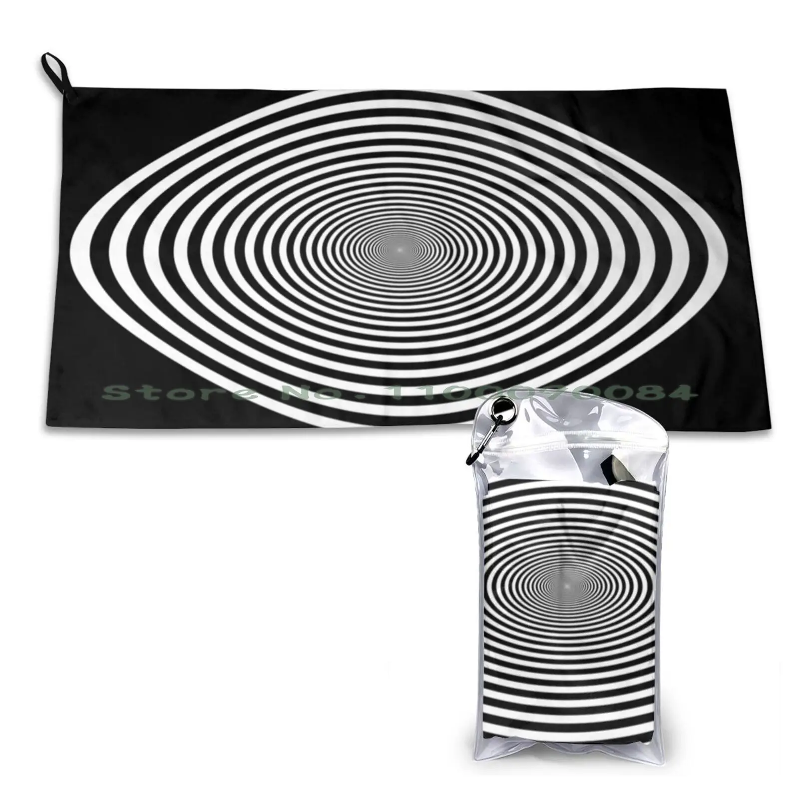 Geometric Optical Illusion Quick Dry Towel Gym Sports Bath Portable Supermoto Supermotard Motocross Moto Cross Supercross