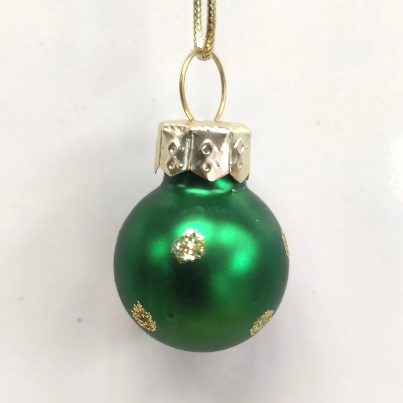 

30pcs/pack Diameter=2cm Green Series Mini Size Glass Ball Christmas Day Globe Pendant School Window Wedding Home Decoration