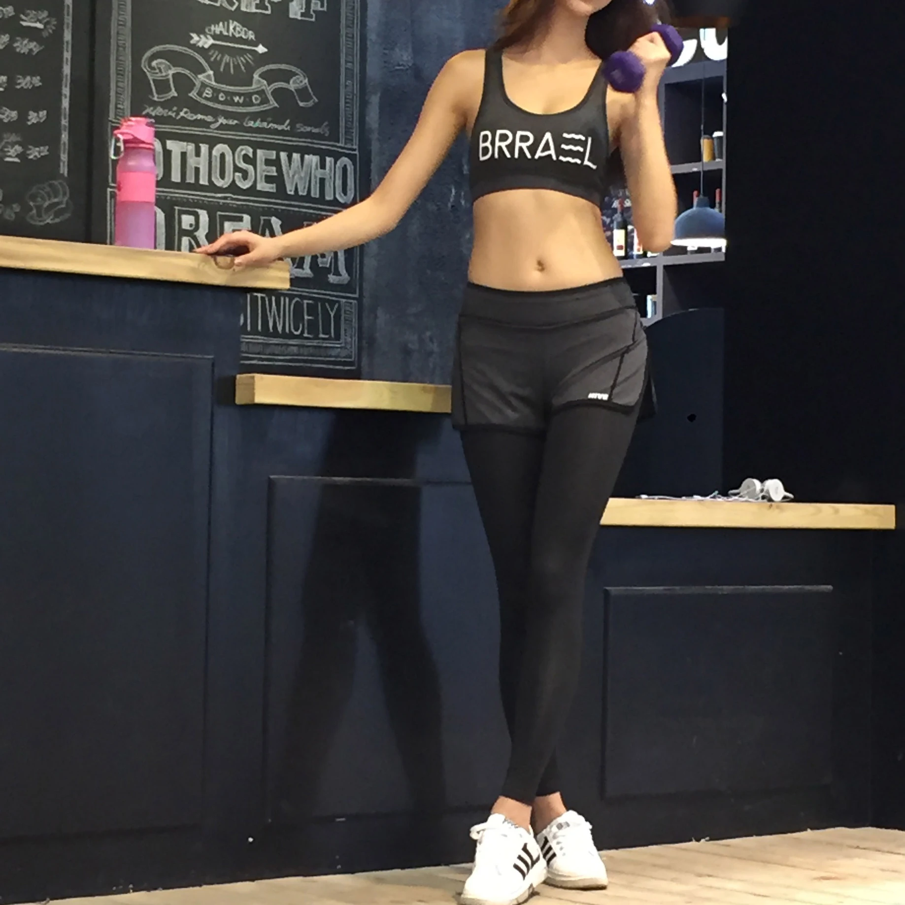 Sport Women Fitness Running Yoga Pants Sports Thin Fake Two Pieces Gym Women's Skinny Trousers Long Pant Workout Leggings