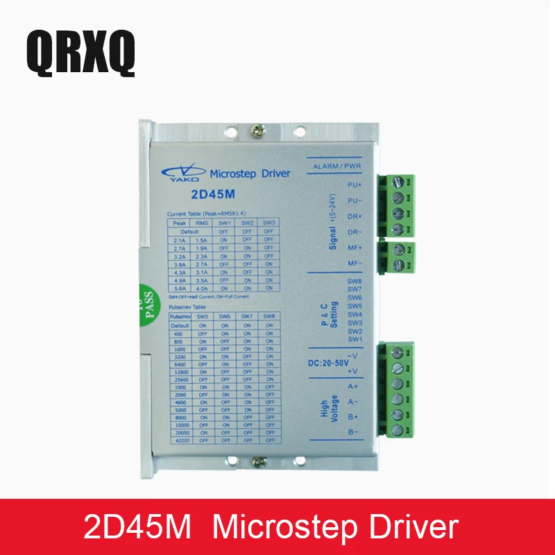 QRXQ 2D45M Stepper Motor Driver Linear Slide Motion Guide Rail Stage Actuator Driver