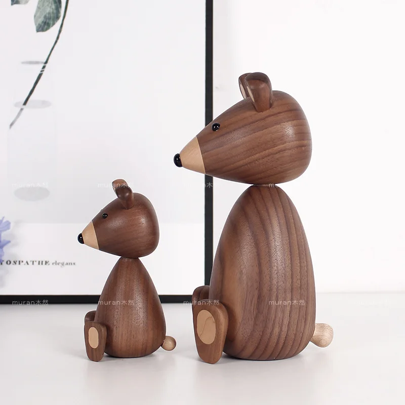 Russia Littles for decor squirrel for furniture wood crafts shipping small gifts wood bear toy ornament home