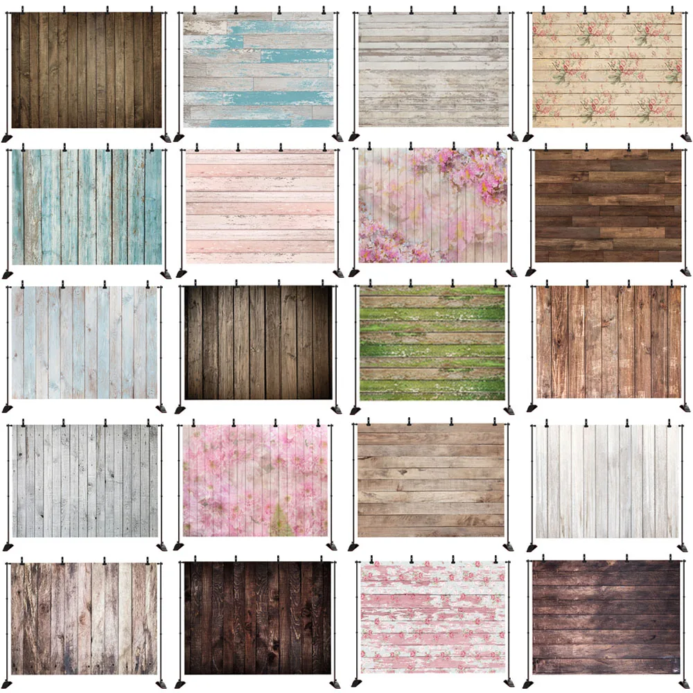 Mocsicka Wooden Backdrop Photography Studio Props Background Black Photographic Wall Floor Wallpaper for Photo Shoot