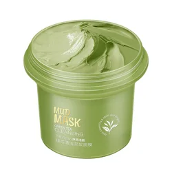 Face Mask 100g Green Tea Ice Muscle Mud Mask Deep Cleansing Remove Blackheads And Shrink Pores Mask Facial Skin Care Products
