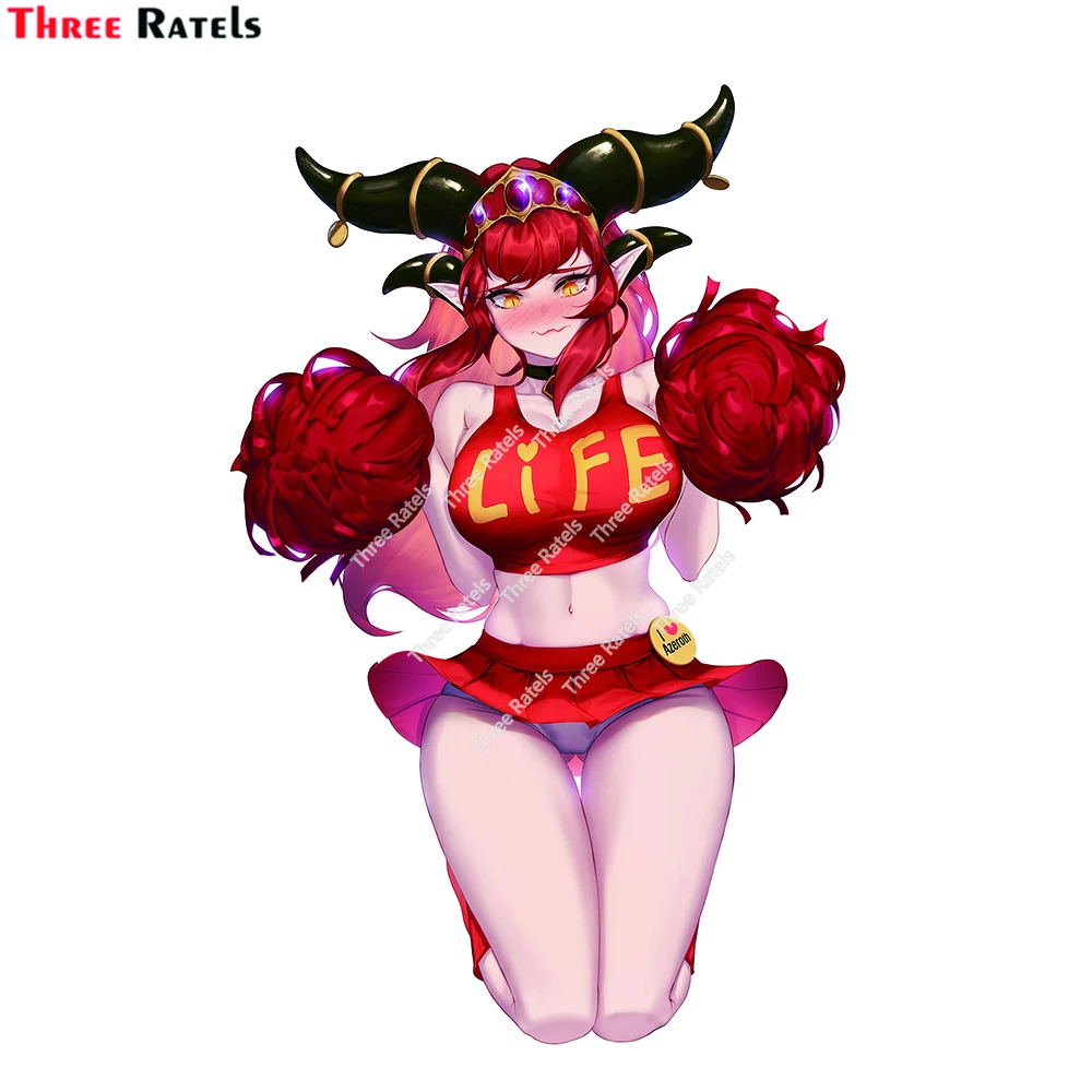 Three Ratels E549  Sexy 3D  Anime Girl For Alexstrasza Warcraft Car Stickers Auto Accessories Vinyl Material Waterproof Property