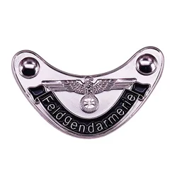 Third Reich Feldgendarmerie badge pin worn by the Wehrmacht Army (Heer) & Waffen SS