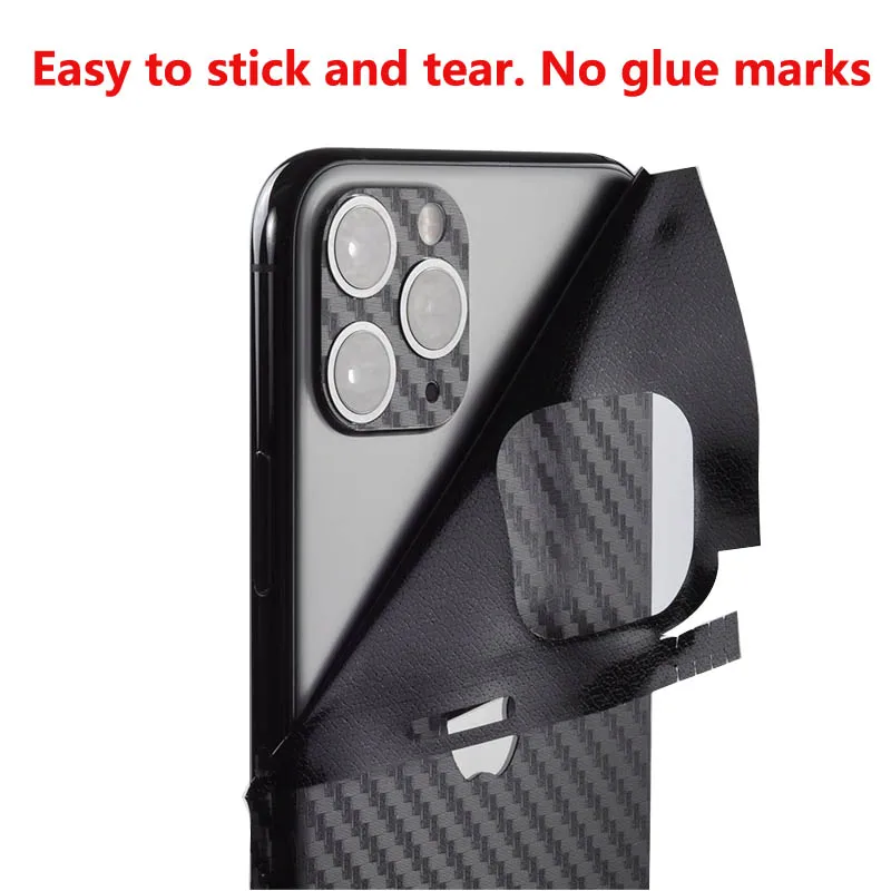 ألياف الكربون بولي كلوريد الفينيل ملصقات الهاتف آيفون 7 8 Plus عودة الأفلام لصائق آيفون XR 11Pro ماكس ملصق لاصق الجلد